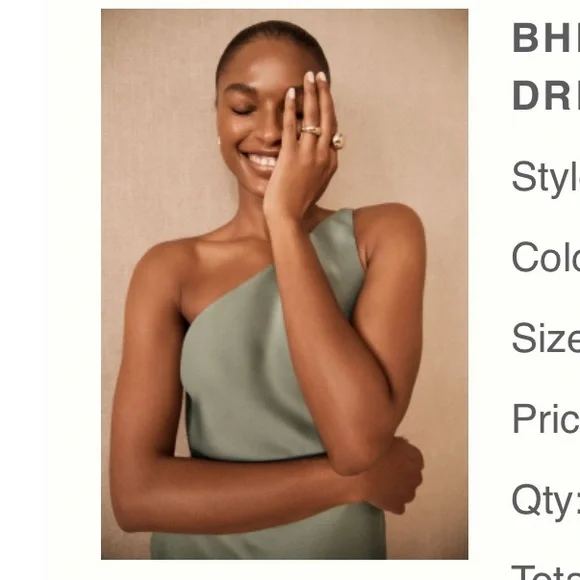 BHLDN Audrie Midi Satin Dress - Picture 2 of 6